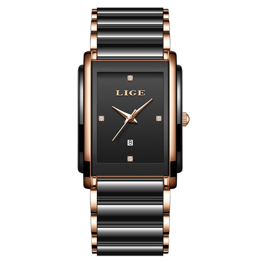 Watch for Women Japanese Movement Ceramics Strap Luxury Ladies Bracelet Quartz Watches - TREASURE ESHOP