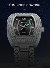 Luxury Diamond Women’s Watch | Elegant Stainless Steel - TREASURE ESHOP