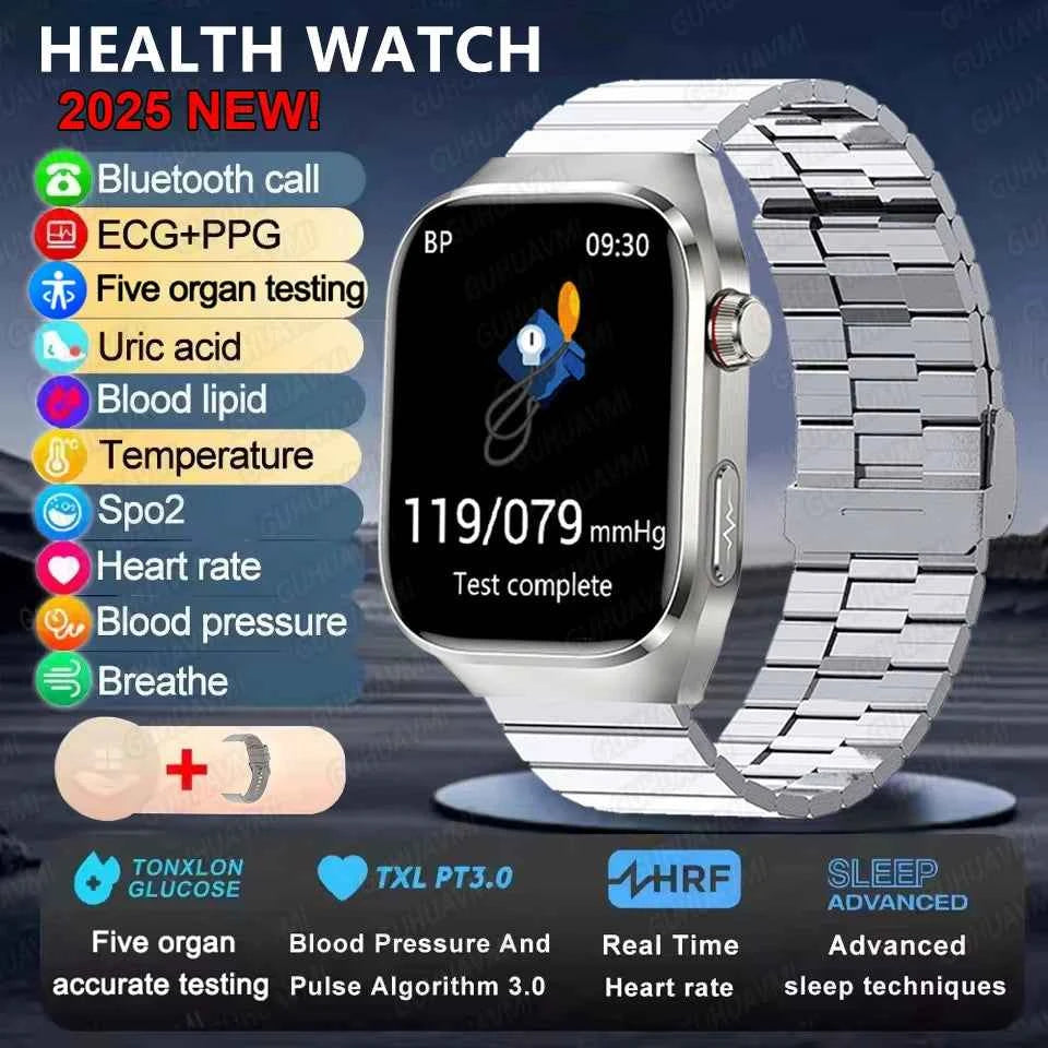 Micro Physical Examination Smartwatch – 2.04” AMOLED Sapphire