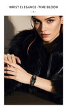 LIGE Luxury Ladies Waterproof Ceramic Watch – Elegant Quartz Wristwatch with Square - TREASURE ESHOP
