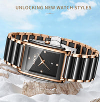 Watch for Women Japanese Movement Ceramics Strap Luxury Ladies Bracelet Quartz Watches - TREASURE ESHOP