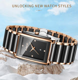 Watch for Women Japanese Movement Ceramics Strap Luxury Ladies Bracelet Quartz Watches - TREASURE ESHOP