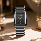 Watch for Women Japanese Movement Ceramics Strap Luxury Ladies Bracelet Quartz Watches - TREASURE ESHOP