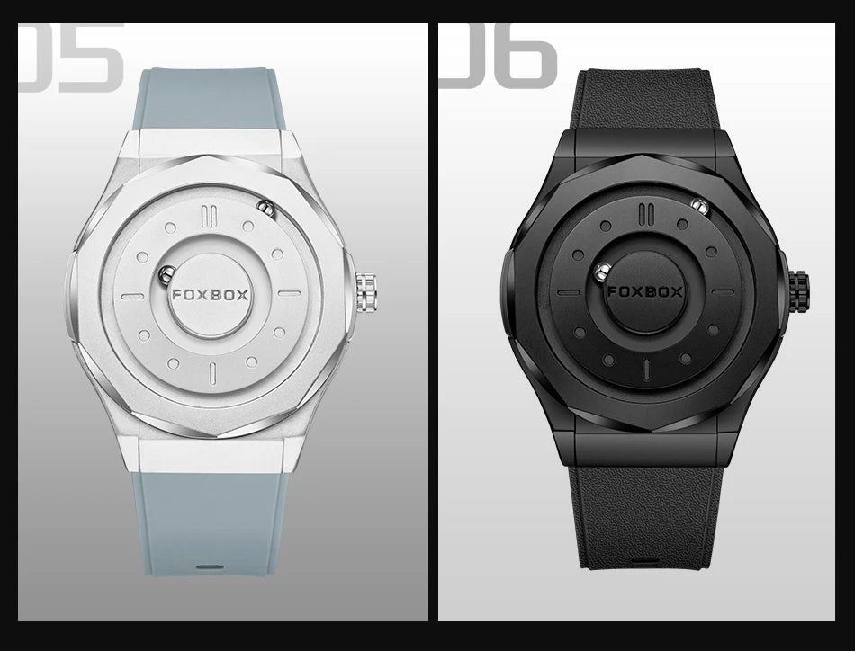 Creative Scrolling Pointer Magnetic Force Men’s Quartz Watch - TREASURE ESHOP