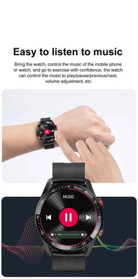 ChiBear Men’s Smartwatch – ECG+PPG Health Monitor | 1.28” HD Round Display | Bluetooth Call | Fitness &amp; Sports Waterproof Watch