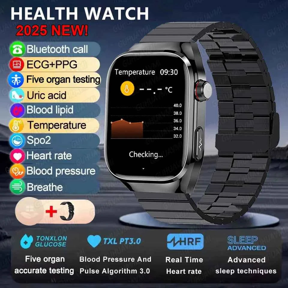 Micro Physical Examination Smartwatch – 2.04” AMOLED Sapphire