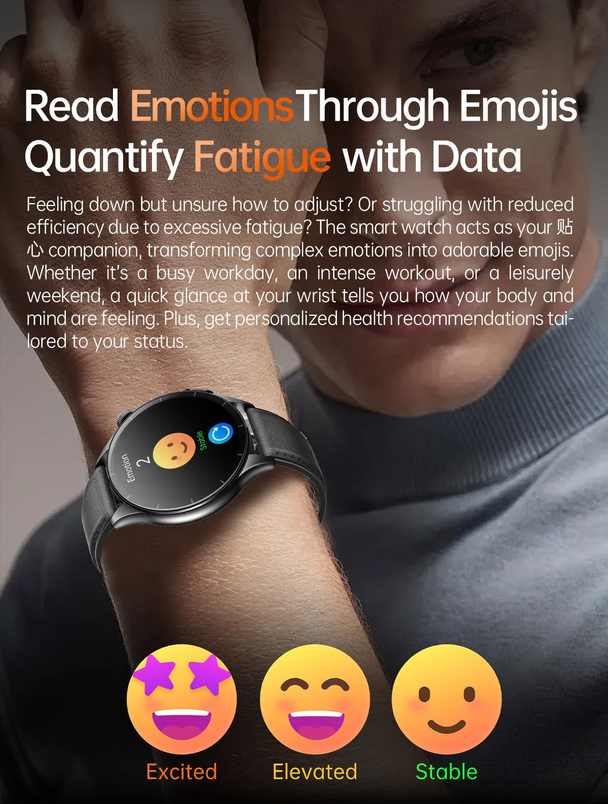 ECG+PPG Smartwatch with Uric Acid, Body Fat Blood Pressure Monitoring – 1.56” AMOLED, NFC, Heart Health Tracker for Android IOS - TREASURE ESHOP