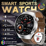 Watch 4 GT Series Smartwatch – 1.53” AMOLED Display, Bluetooth Calling, Heart Rate & Sleep Monitor, Fitness Tracker for Men