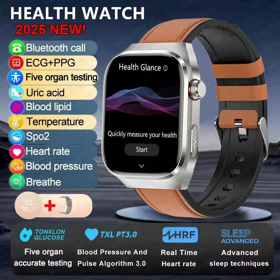 Micro Physical Examination Smartwatch – 2.04” AMOLED Sapphire