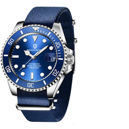 PAGANI DESIGN Automatic Watch Sapphire Glass Mechanical Wristwatch Sports Stainless Steel Waterproof Men Watch - TREASURE ESHOP