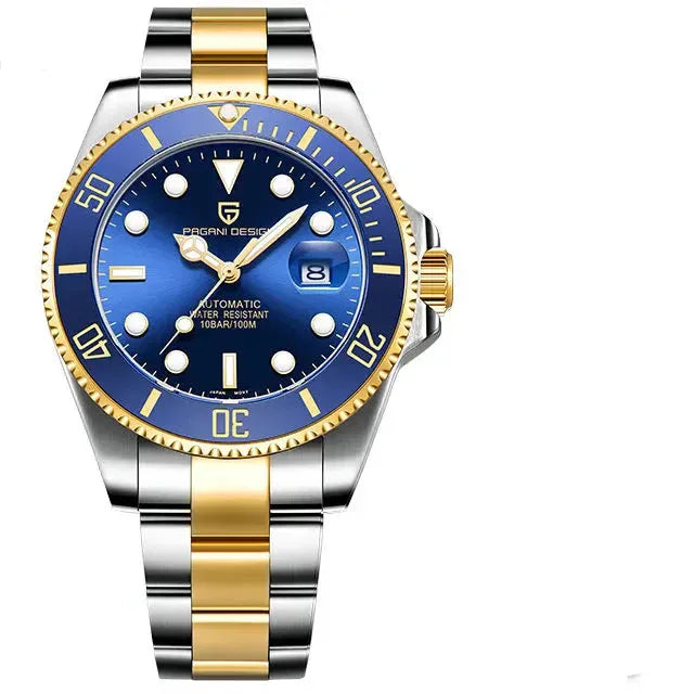 PAGANI DESIGN Automatic Watch Sapphire Glass Mechanical Wristwatch Sports Stainless Steel Waterproof Men Watch - TREASURE ESHOP