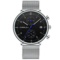 Men’s Luxury Chronograph Watch – Stainless Steel, Waterproof Quartz Military Sport Date Watch - TREASURE ESHOP