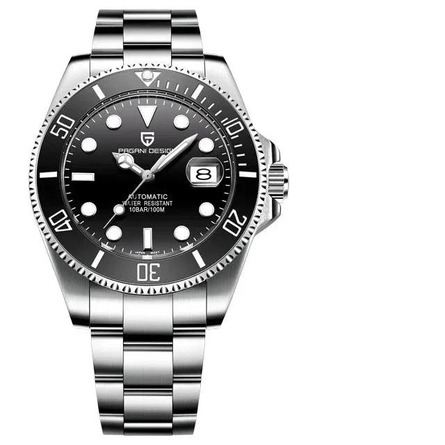 PAGANI DESIGN Automatic Watch Sapphire Glass Mechanical Wristwatch Sports Stainless Steel Waterproof Men Watch - TREASURE ESHOP