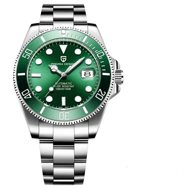 PAGANI DESIGN Automatic Watch Sapphire Glass Mechanical Wristwatch Sports Stainless Steel Waterproof Men Watch - TREASURE ESHOP