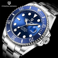 PAGANI DESIGN Automatic Watch Sapphire Glass Mechanical Wristwatch Sports Stainless Steel Waterproof Men Watch - TREASURE ESHOP