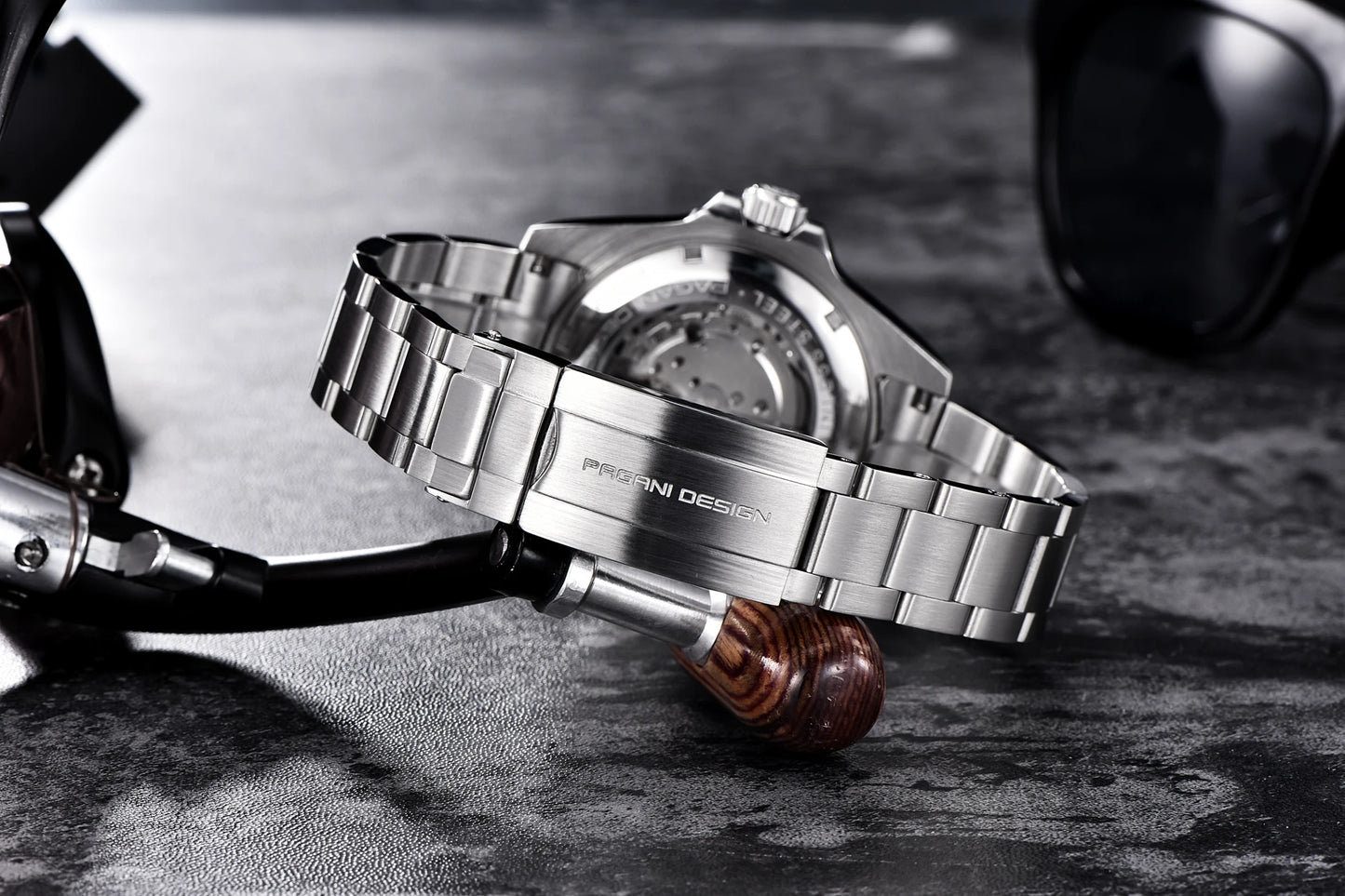 PAGANI DESIGN Automatic Watch Sapphire Glass Mechanical Wristwatch Sports Stainless Steel Waterproof Men Watch - TREASURE ESHOP