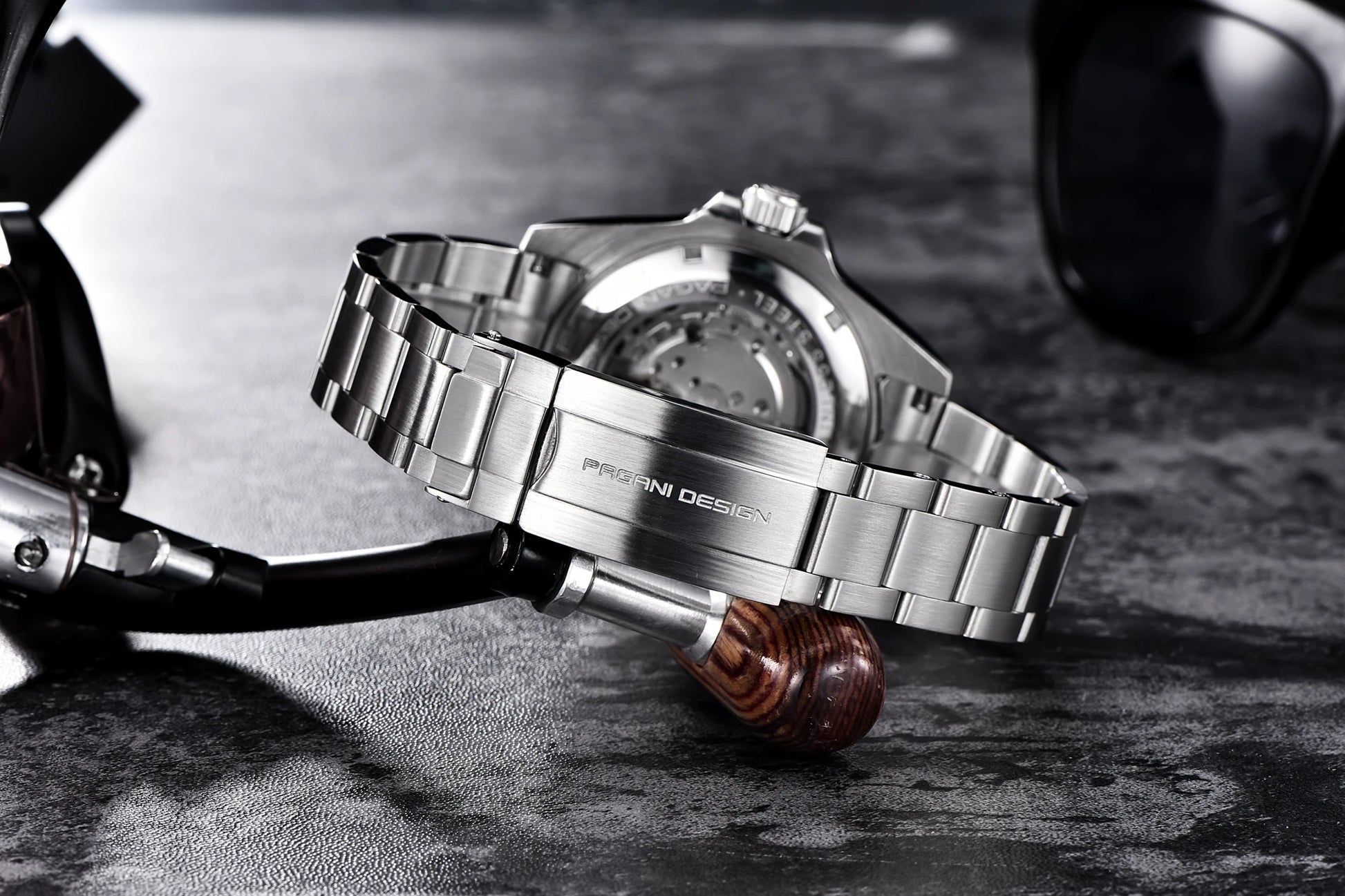 PAGANI DESIGN Automatic Watch Sapphire Glass Mechanical Wristwatch Sports Stainless Steel Waterproof Men Watch - TREASURE ESHOP