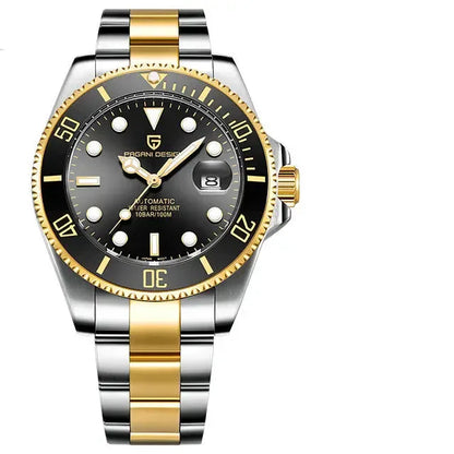 PAGANI DESIGN Automatic Watch Sapphire Glass Mechanical Wristwatch Sports Stainless Steel Waterproof Men Watch - TREASURE ESHOP