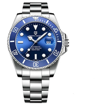 PAGANI DESIGN Automatic Watch Sapphire Glass Mechanical Wristwatch Sports Stainless Steel Waterproof Men Watch - TREASURE ESHOP