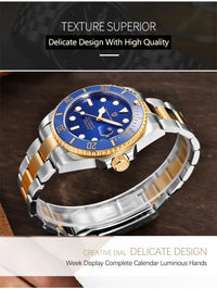 PAGANI DESIGN Automatic Watch Sapphire Glass Mechanical Wristwatch Sports Stainless Steel Waterproof Men Watch - TREASURE ESHOP