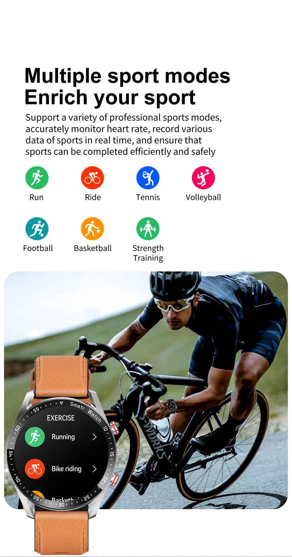 ChiBear Men’s Smartwatch – ECG+PPG Health Monitor | 1.28” HD Round Display | Bluetooth Call | Fitness &amp; Sports Waterproof Watch