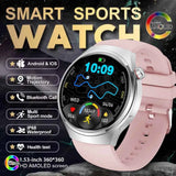 Watch 4 GT Series Smartwatch – 1.53” AMOLED Display, Bluetooth Calling, Heart Rate & Sleep Monitor, Fitness Tracker for Men