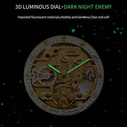 Luxury Automatic Skeleton Men’s Watch | Octagon Design - TREASURE ESHOP