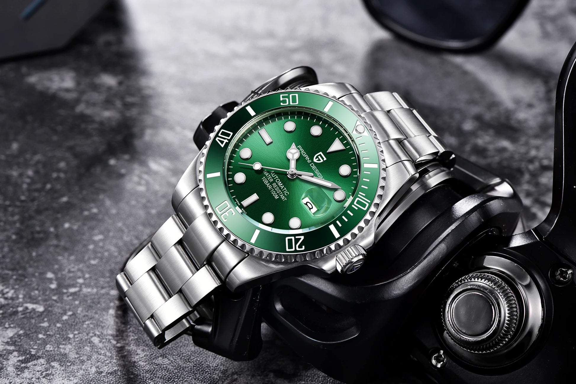 PAGANI DESIGN Automatic Watch Sapphire Glass Mechanical Wristwatch Sports Stainless Steel Waterproof Men Watch - TREASURE ESHOP