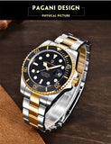PAGANI DESIGN Automatic Watch Sapphire Glass Mechanical Wristwatch Sports Stainless Steel Waterproof Men Watch - TREASURE ESHOP