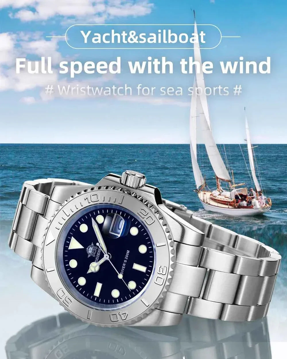 Men’s Analog Quartz Diving Watch – BGW9 Luminous | 200m Waterproof | Stainless Steel | Japan Miyota Movement