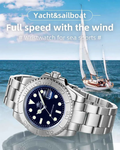 Men’s Analog Quartz Diving Watch – BGW9 Luminous | 200m Waterproof | Stainless Steel | Japan Miyota Movement