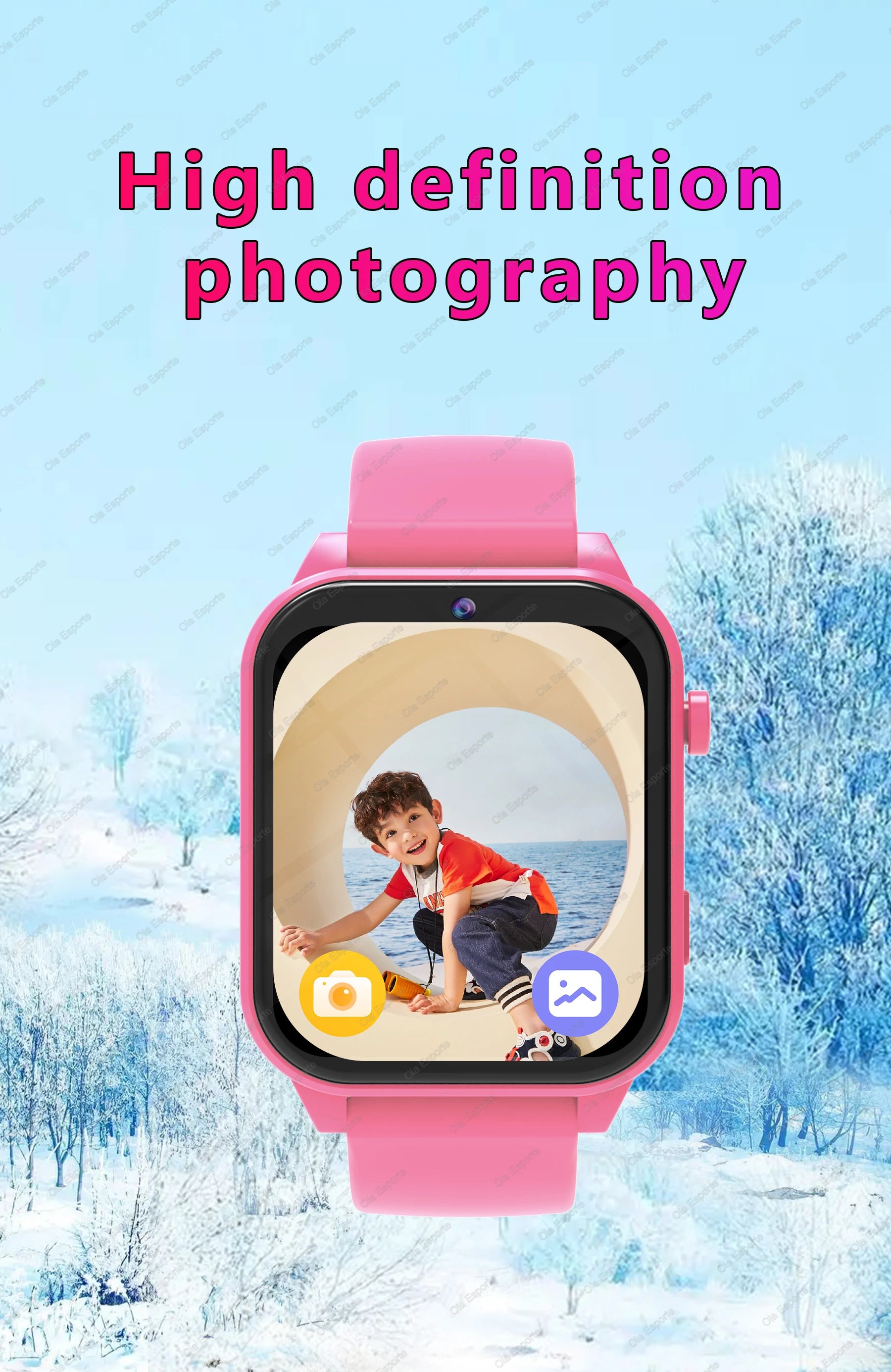 Kids Smart Watch with Camera Games – 1.83” Touch Screen, Fitness Tracker, Sleep Monitor, Alarm Gifts for Boys Girls - TREASURE ESHOP