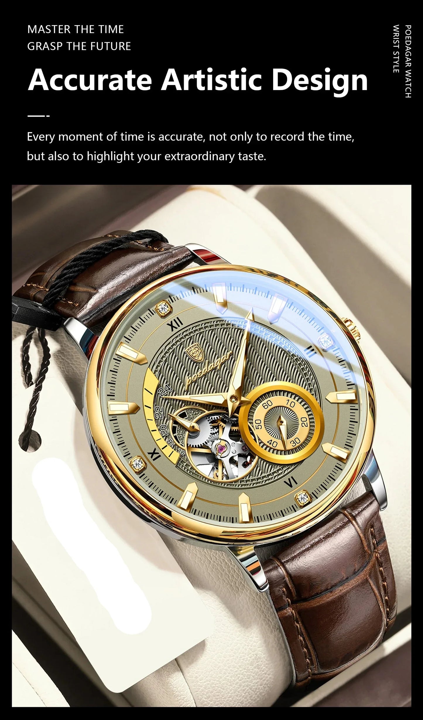 Men’s Automatic Mechanical Watch | Skeleton Tourbillon - TREASURE ESHOP