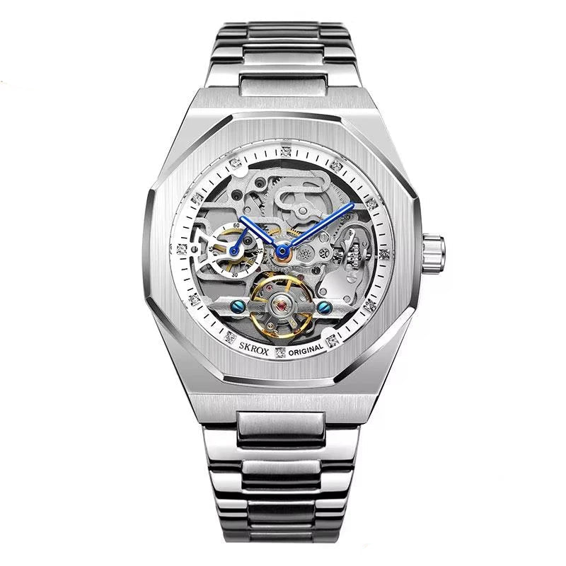 Luxury Automatic Skeleton Men’s Watch | Octagon Design - TREASURE ESHOP