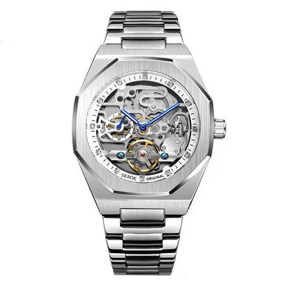 Luxury Automatic Skeleton Men’s Watch | Octagon Design - TREASURE ESHOP