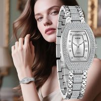 Luxury Diamond Womens Watch | Elegant Stainless Steel - TREASURE ESHOP