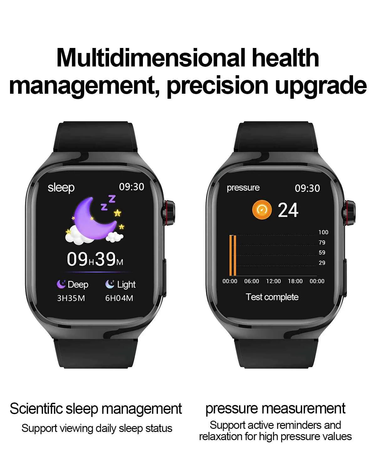 Micro Physical Examination Smartwatch – 2.04” AMOLED Sapphire