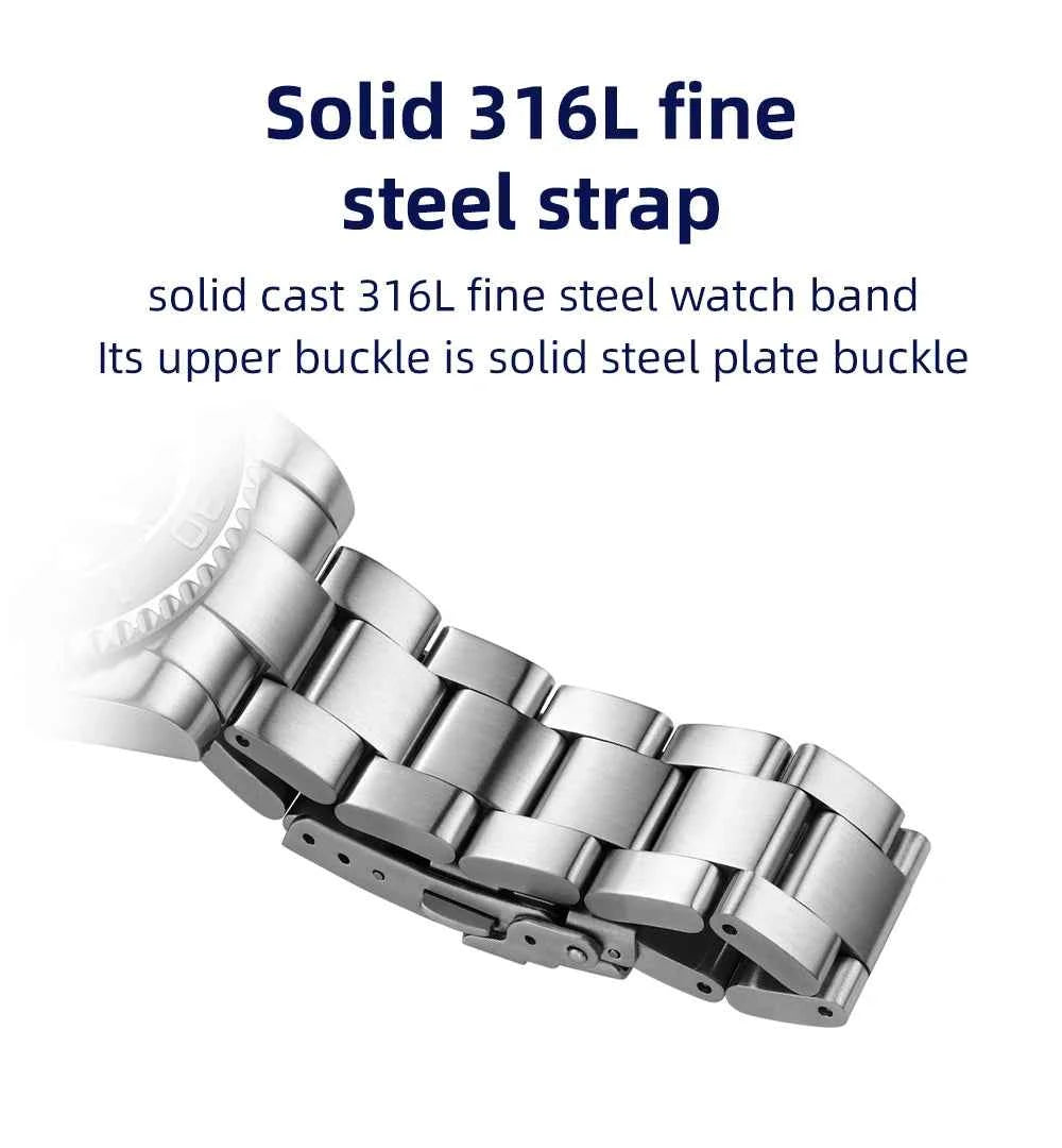 Men’s Analog Quartz Diving Watch – BGW9 Luminous | 200m Waterproof | Stainless Steel | Japan Miyota Movement