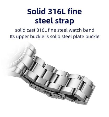 Men’s Analog Quartz Diving Watch – BGW9 Luminous | 200m Waterproof | Stainless Steel | Japan Miyota Movement