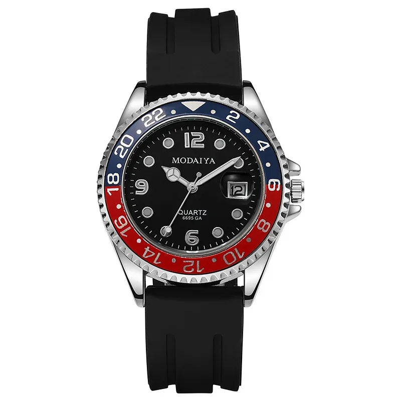 Men’s Sport Quartz Watch – Luxury Military Style, Shock Resistant, Full Steel Case, 3ATM Waterproof - TREASURE ESHOP