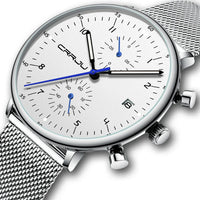 Men’s Luxury Chronograph Watch – Stainless Steel, Waterproof Quartz Military Sport Date Watch - TREASURE ESHOP