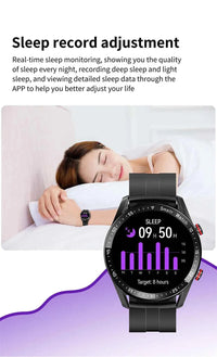 ChiBear Men’s Smartwatch – ECG+PPG Health Monitor | 1.28” HD Round Display | Bluetooth Call | Fitness &amp; Sports Waterproof Watch