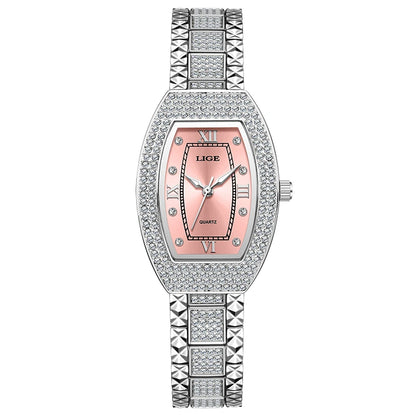 Luxury Diamond Women’s Watch | Elegant Stainless Steel - TREASURE ESHOP