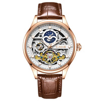 LIGE Men’s Automatic Mechanical Watch – Fashion Waterproof Skeleton Wristwatch - TREASURE ESHOP