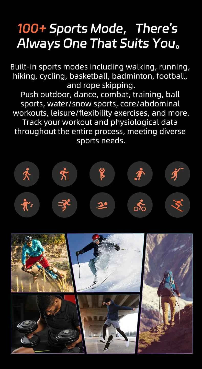 Watch 7 Ultra Smart Watch HD Round Display, Heart Rate, Blood Oxygen, GPS, Bluetooth Calling, IPX8 Waterproof