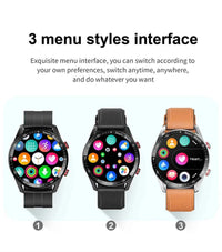 ChiBear Men’s Smartwatch – ECG+PPG Health Monitor | 1.28” HD Round Display | Bluetooth Call | Fitness &amp; Sports Waterproof Watch