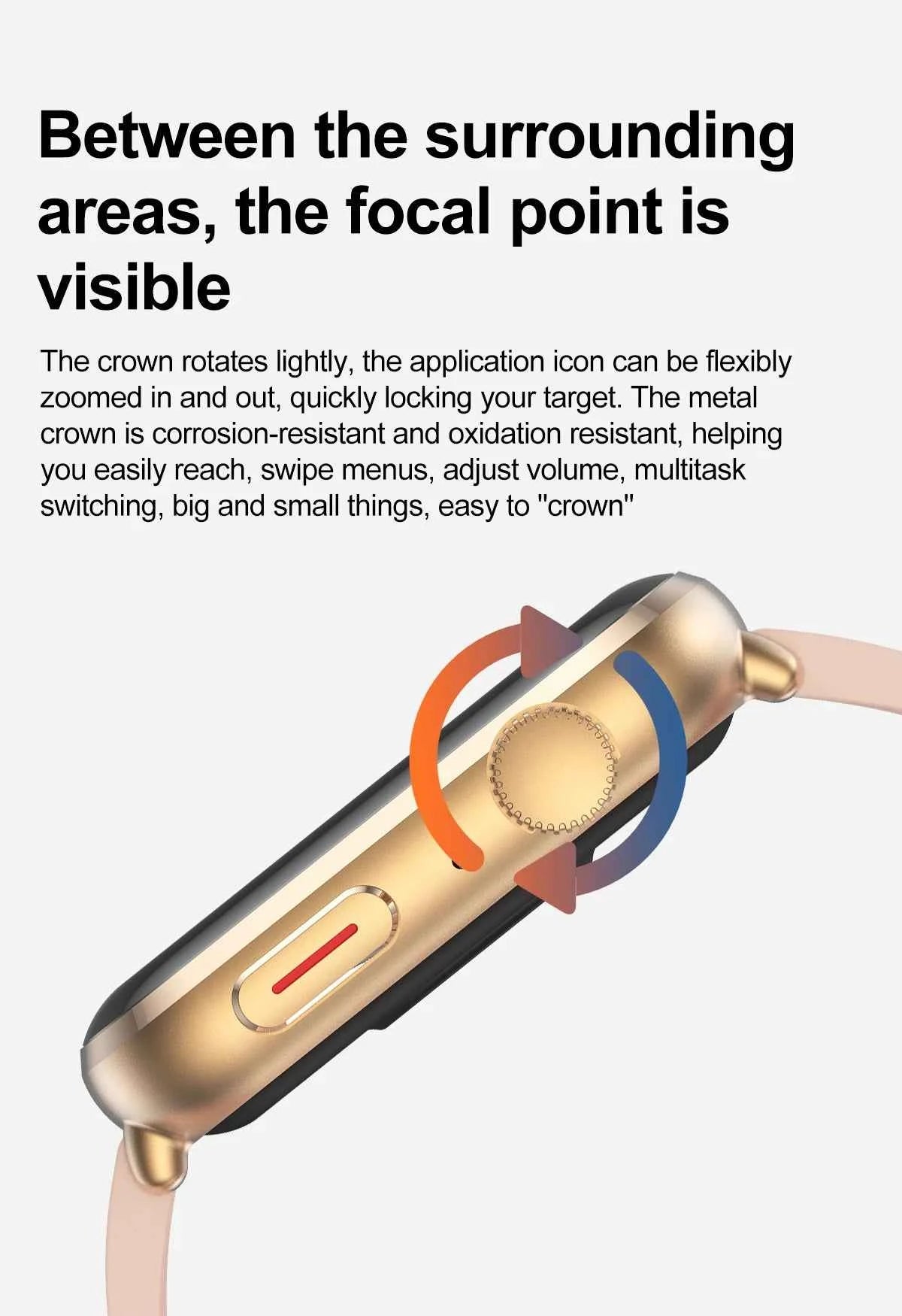 Women’s Smartwatch – AI Health Diagnosis, HRV + PPG, Blood Pressure &amp; SpO2 | 1.85” AMOLED | Bluetooth Call + NFC