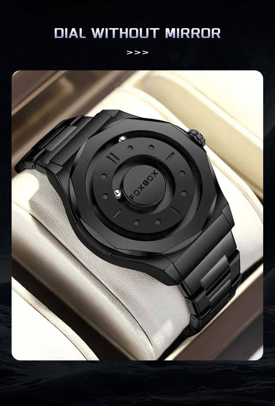 Creative Scrolling Pointer Magnetic Force Men’s Quartz Watch - TREASURE ESHOP