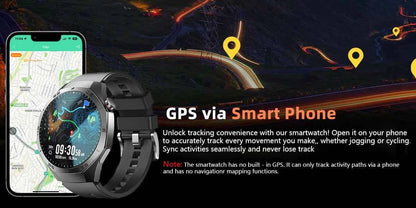 Men’s Smartwatch GT5 Pro – 1.52" HD AMOLED | GPS, Bluetooth Calling, Heart Rate Fitness Tracker | IP68 Waterproof
