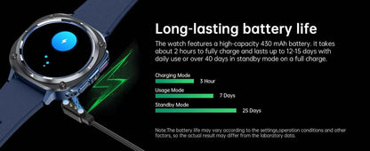 Watch 7 Ultra Smart Watch HD Round Display, Heart Rate, Blood Oxygen, GPS, Bluetooth Calling, IPX8 Waterproof